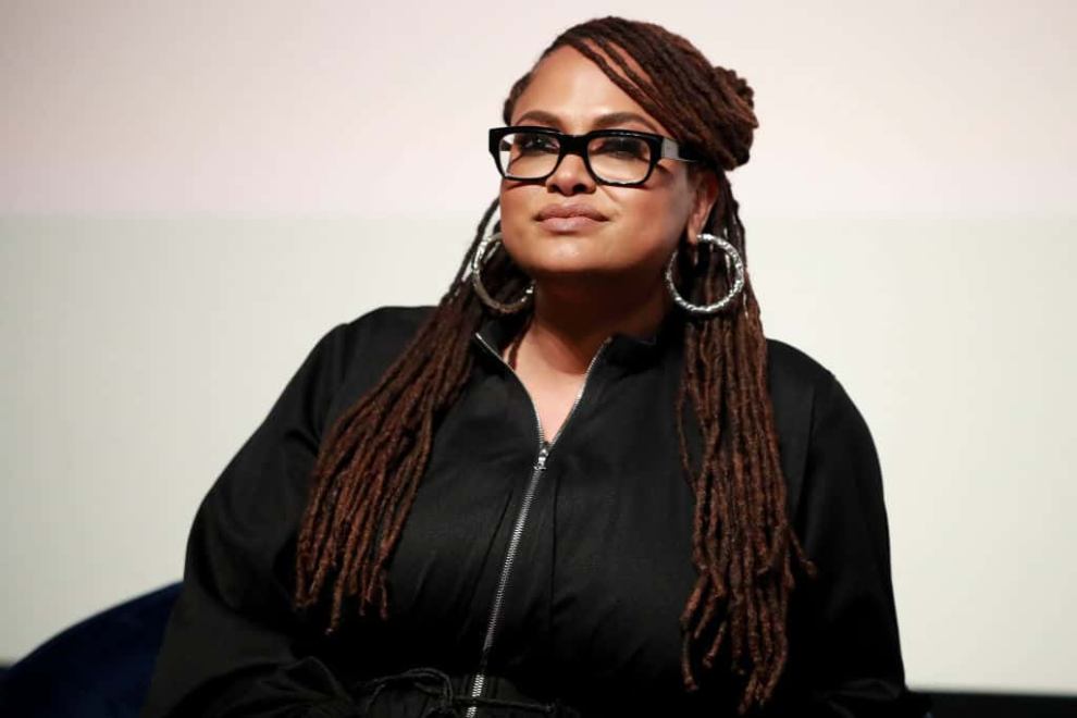 Ava Duveray wearing all black