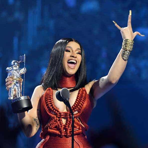 Cardi B accepts award for Best Hip-Hop Music Video onstage during the 2019 MTV Video Music Awards at Prudential Center on August 26