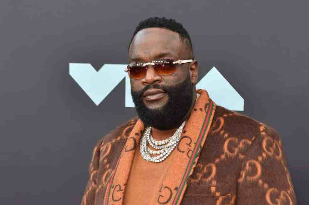 Rick Ross wearing brown