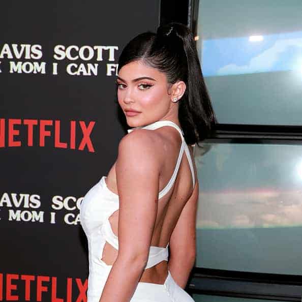 Kylie Jenner attends the premiere of Netflix's "Travis Scott: Look Mom I Can Fly" at Barker Hangar on August 27