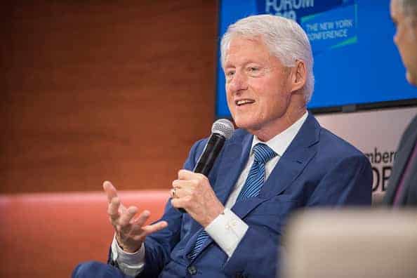 Former U.S. President Bill Clinton speaks during the Bloomberg Global Business Forum in New York
