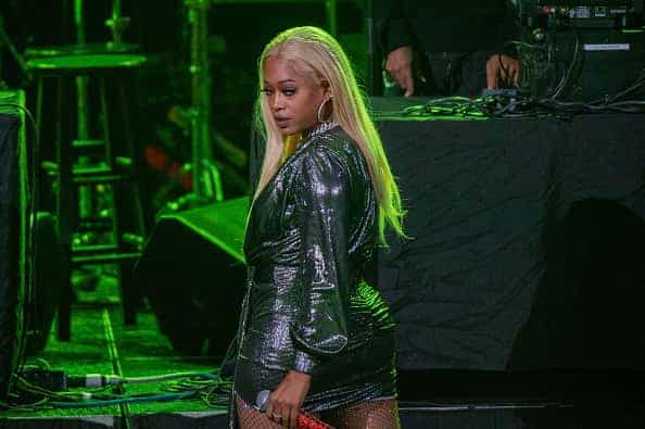 Rapper Trina performs onstage at The Aretha Franklin Amphitheatre on August 31