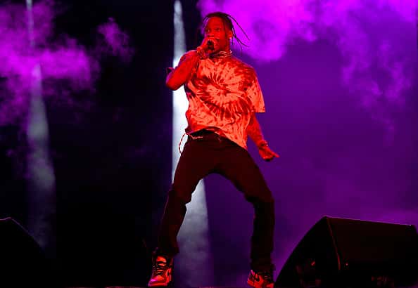 Travis Scott performs onstage during Made In America - Day 2 at Benjamin Franklin Parkway on September 01