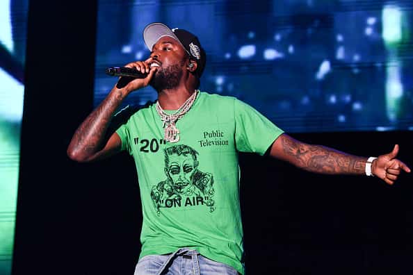 Meek Mill performs during Lil Weezyana 2019 at UNO Lakefront Arena on September 07