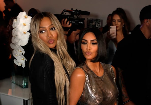 La La Anthony and Kim Kardashian attend S by Serena Williams Runway Show Sponsored By Klarna USA on September 10