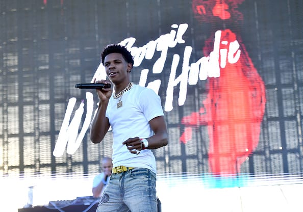 Rapper A Boogie Wit Da Hoodie performs onstage during the 92.3 Real Street Festival at Honda Center on August 10