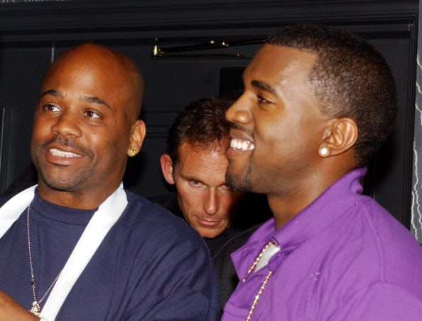 Damon Dash and Kanye West during ROC Digitals Party Featuring Kanye West at Body English in The Hard Rock Hotel and Casino Resort at Body English at The Hard Rock Hotel and Casino Resort in Las Vegas