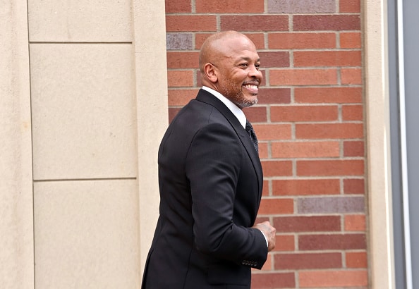 Andre Young aka Dr. Dre attends dedication ceremony at USC Iovine and Young Hall on October 02