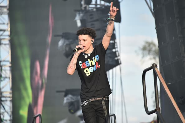 Lil Mosey performs live during Rolling Loud music festival at Citi Field on October 13
