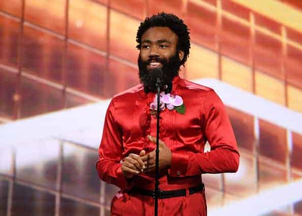 Donald Glover speaks onstage during the 2019 British Academy Britannia Awards presented by American Airlines and Jaguar Land Rover at The Beverly Hilton Hotel on October 25