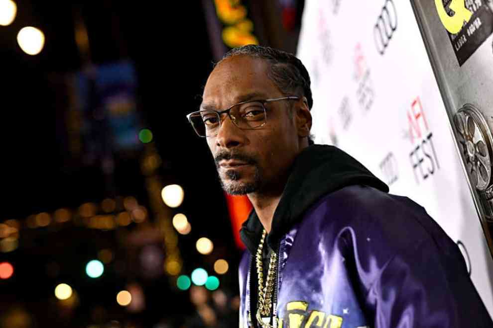 Snoop Dogg looking at the camera