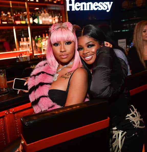 Yung Miami and JT of the City Girls attend Celebrating Excellence at American Cut Steakhouse on December 3