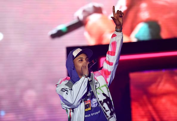 Rapper G Herbo performs onstage during the Juice WRLD tribute at day 2 of the Rolling Loud Festival at Banc of California Stadium on December 15