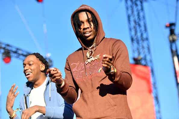 Rapper Polo G performs onstage during day 2 of the Rolling Loud Festival at Banc of California Stadium on December 15