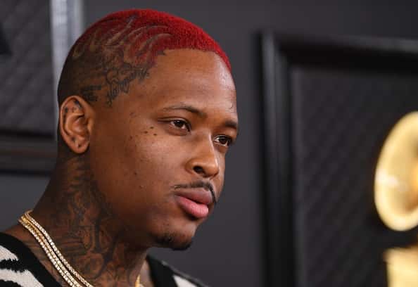 US rapper YG arrives for the 62nd Annual Grammy Awards on January 26