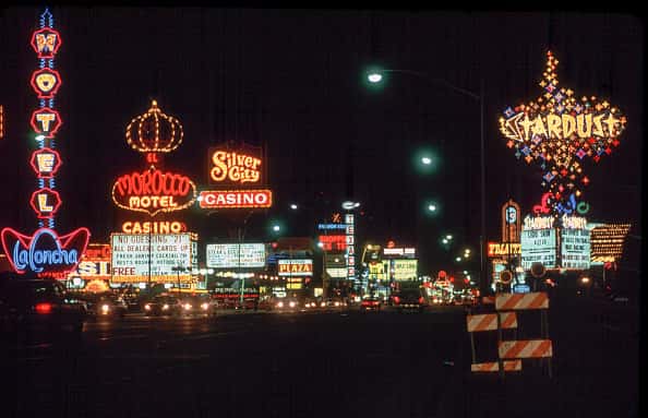 Night-time in Las Vegas