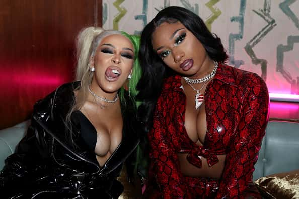 Doja Cat and Megan Thee Stallion attend "Birds Of Prey": A Night Of Music And Mayhem