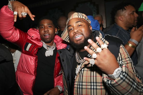 YFN Lucci and Mo3 attend EMPIRE Celebrates The Grammys at The Reserve on January 24