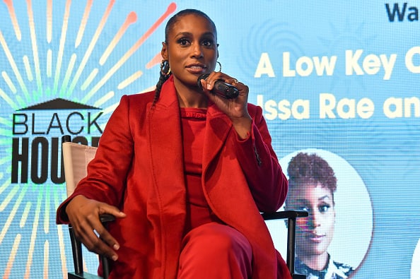 Actress/producer Issa Rae speaks on a panel at The Blackhouse Foundation's "A Lowkey Conversation With Issa Rae and Prentice Penny" event during the Sundance Film Festival on January 25