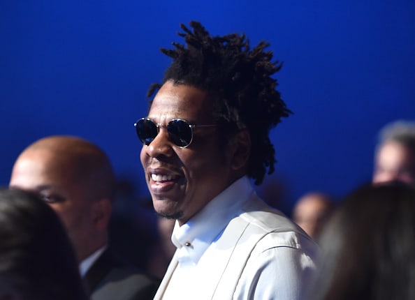 Jay-Z attends the Pre-GRAMMY Gala and GRAMMY Salute to Industry Icons Honoring Sean "Diddy" Combs on January 25