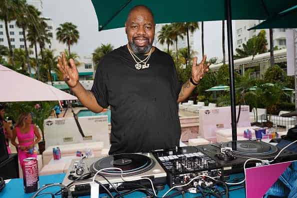Rapper Biz Markie performs onstage during BACARDI's Big Game Party at Surfcomber Hotel on February 01