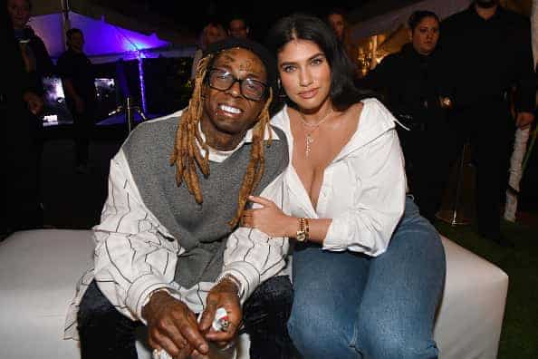 Lil Wayne and La'Tecia Thomas attend Lil Wayne's "Funeral" album release party on February 01