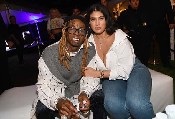Lil Wayne and La'Tecia Thomas attend Lil Wayne's "Funeral" album release party on February 01