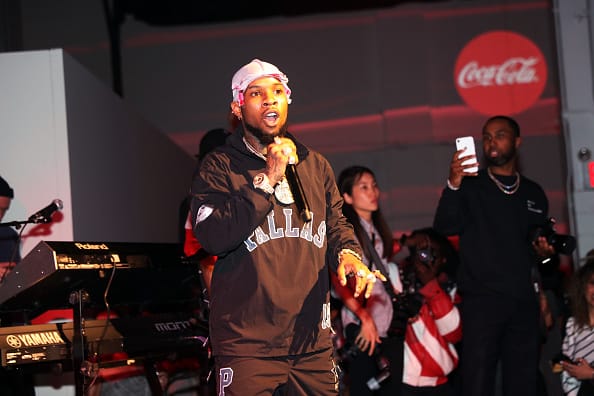 Tory Lanez performs at Coca-Cola ENERGY Show Up at SIR Stage37 on February 03