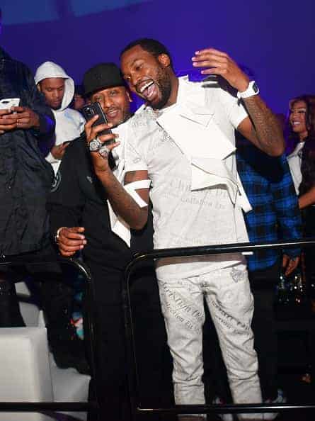 Meek Mill onstage during Criminal Justice Town Hall On Policing at Community College of Philadelphia on October 28