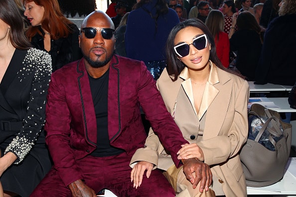 Rapper Jeezy (L) and Jeannie Mai attend the Badgley Mischka front row during New York Fashion Week: The Shows at Gallery I at Spring Studios on February 08