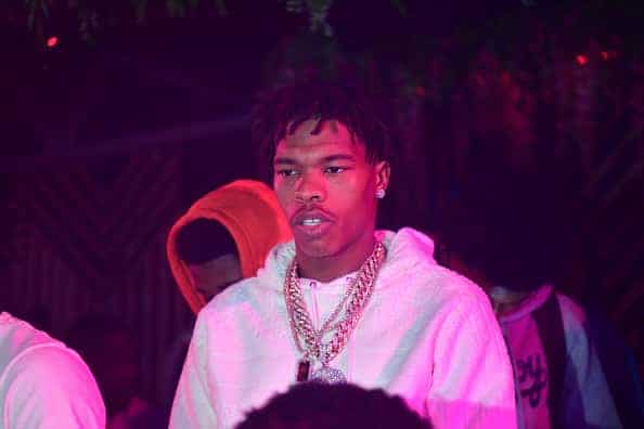 Rapper Lil Baby attends The Big Game Weekend at The Dome Miami on February 2