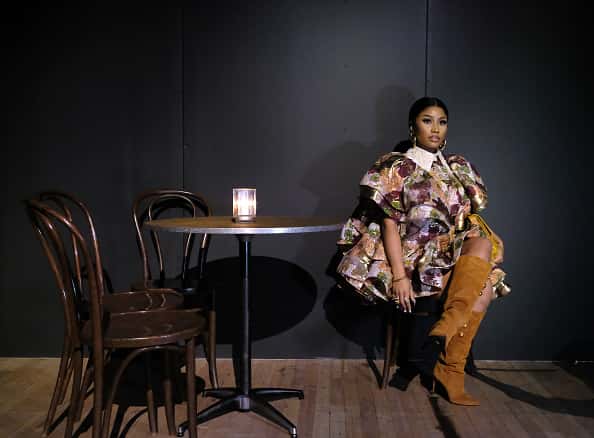 Nicki Minaj attends the Marc Jacobs Fall 2020 runway show during New York Fashion Week on February 12