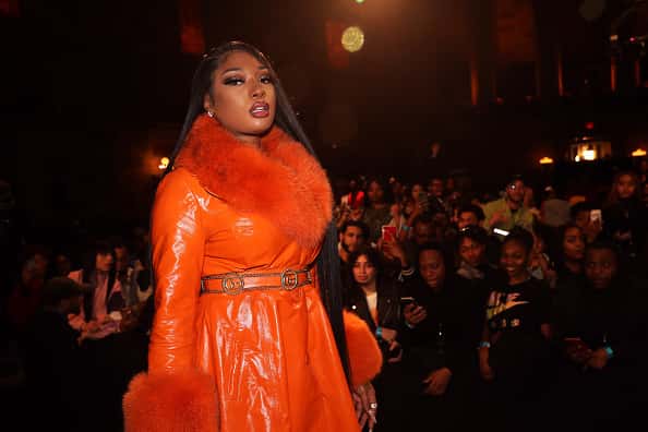 Recording artist Megan Thee Stallion appears onstage at #CRWN A Conversation With Elliott Wilson And Megan Thee Stallion at Gotham Hall on March 10