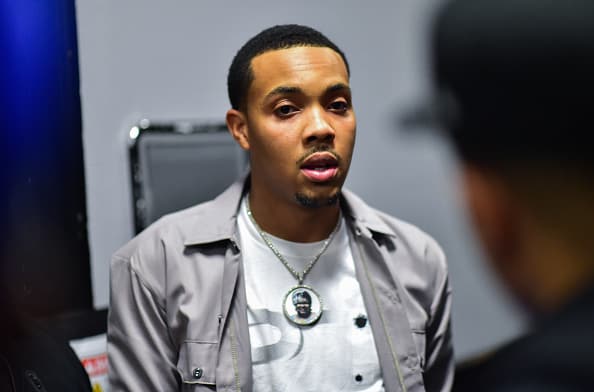 Rapper G Herbo backstage during The PTSD Tour In Concert at The Tabernacle on March 11