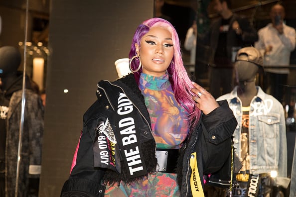 Nicki Minaj at the Diesel Store. In the picture: Nicki Minaj. Nicki Minaj presented at the Store Diesel his special "Diesel Haute Couture" capsule collection created in collaboration with the famous Italian brand Diesel. Milan