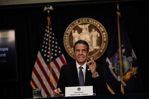 New York Gov. Andrew Cuomo speaks at a news conference on July 1