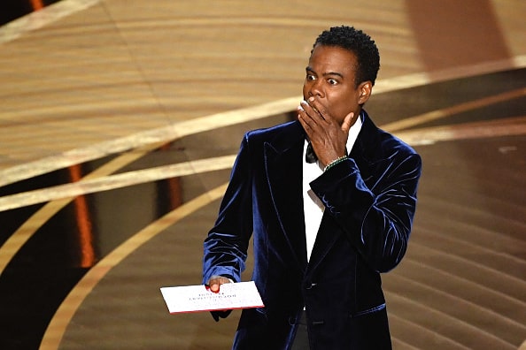 TOPSHOT - US actor Chris Rock speaks onstage during the 94th Oscars at the Dolby Theatre in Hollywood