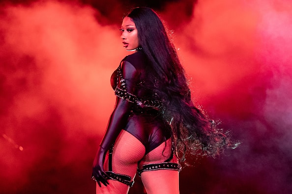 Megan Thee Stallion performs onstage during Day 2 of "Red Rocks Unpaused" 3-Day Music Festival presented by Visible at Red Rocks Amphitheatre on September 02