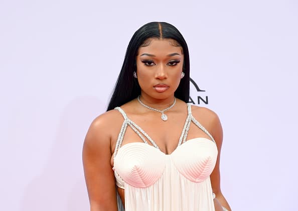 Megan Thee Stallion attends the BET Awards 2021 at Microsoft Theater on June 27
