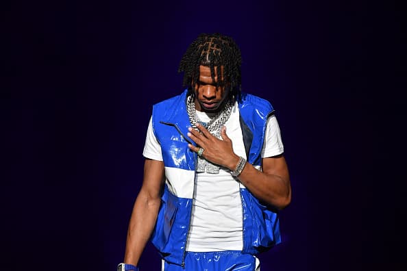 Lil Baby performs onstage during Hot 107.9 Birthday Bash 25 at Center Parc Credit Union Stadium at Georgia State University on July 17
