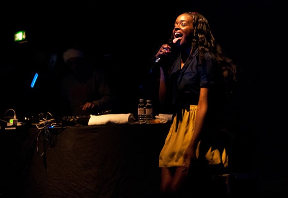 Azealia Banks performs on stage at KOKO on December 10
