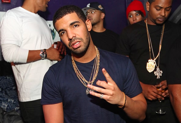 Rapper Drake attends a night hosted by Drake & friends at Park City Live on January 23