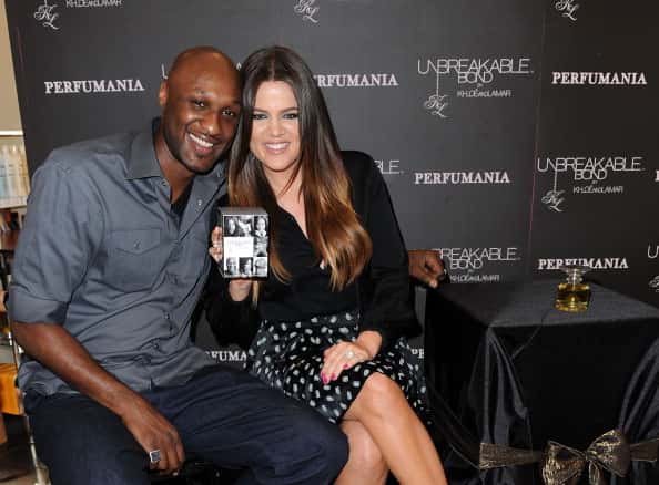 Lamar Odom and Khloe Kardashian Odom make a personal appearance to promote their "Unbreakable Bond" fragrance at Perfumania 