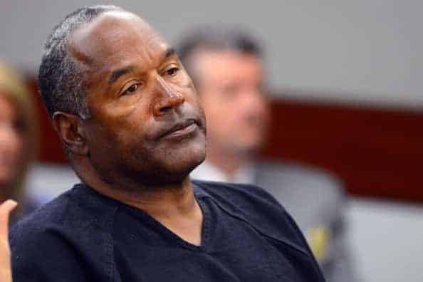 O.J. Simpson watches his former defense attorney Yale Galanter testify during an evidentiary hearing in Clark County District Co
