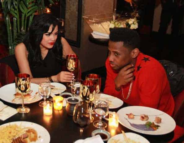 Emily B. and Fabolous attend Trey Songz and Fabolous' birthday dinner at Cherry on November 22