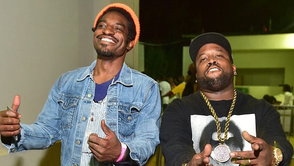 Andre 3000 and Big Boi of the Group Outkast attend at Compound on June 20