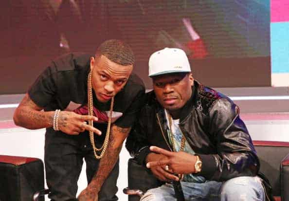 Bow Wow and Curtis "50 Cent" Jackson attend 106 & Park at BET studio on May 19