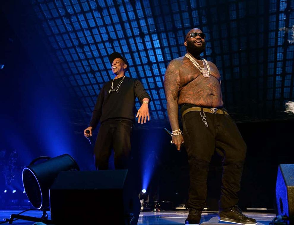 jay z & rick ross performing together on stage