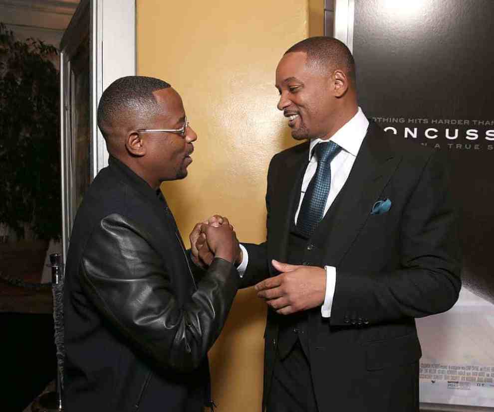 Martin Lawrence and Will Smith attend a screening Of Columbia Pictures' 'Concussion' at Regency Village Theatre