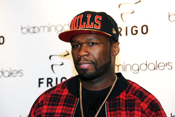Curtis "50 Cent" Jackson visits Bloomingdale's Soho to promote FRIGO at Bloomingdale's Soho on December 10